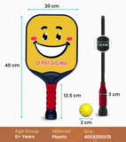 Pickleball Racket Set of 2 with Lightweight High-Elastic for Family Fun