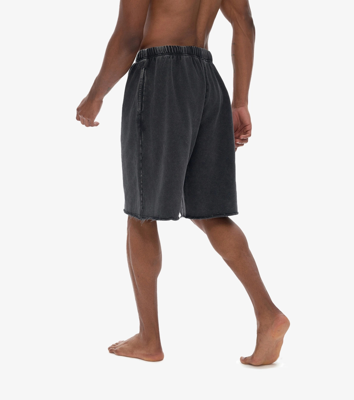 Men Scattered Edge Vintage Washed Shorts