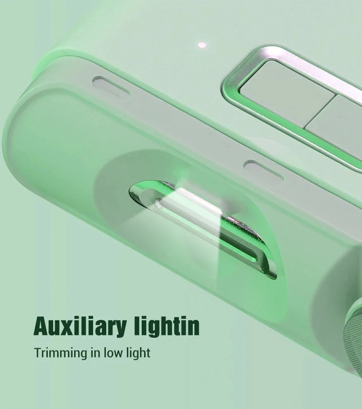 2 in 1 Electric Nail Clipper Automatic Polishing Nail Trimmer