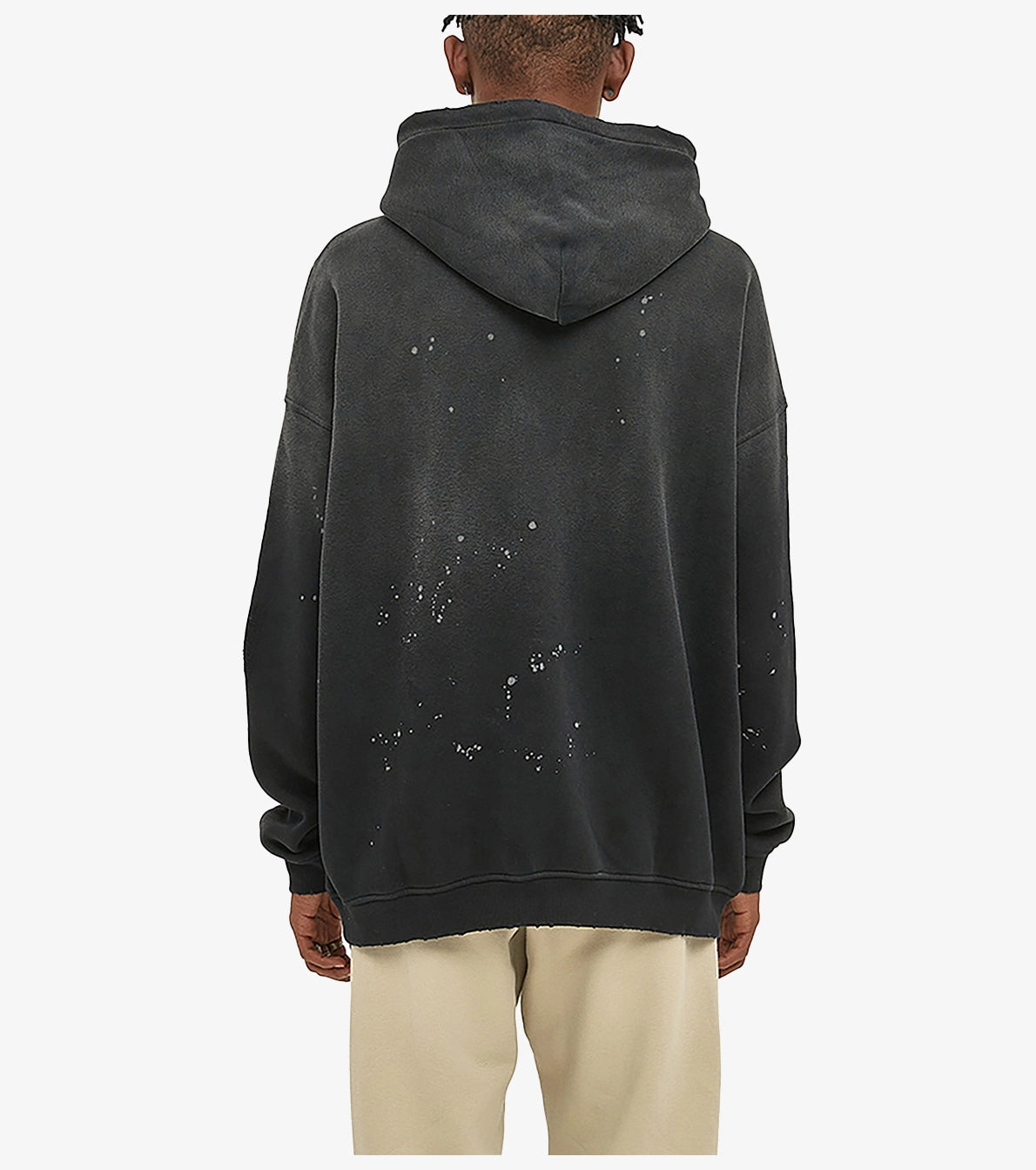 Unisex Vintage Wash Frayed Fleece Hoodie