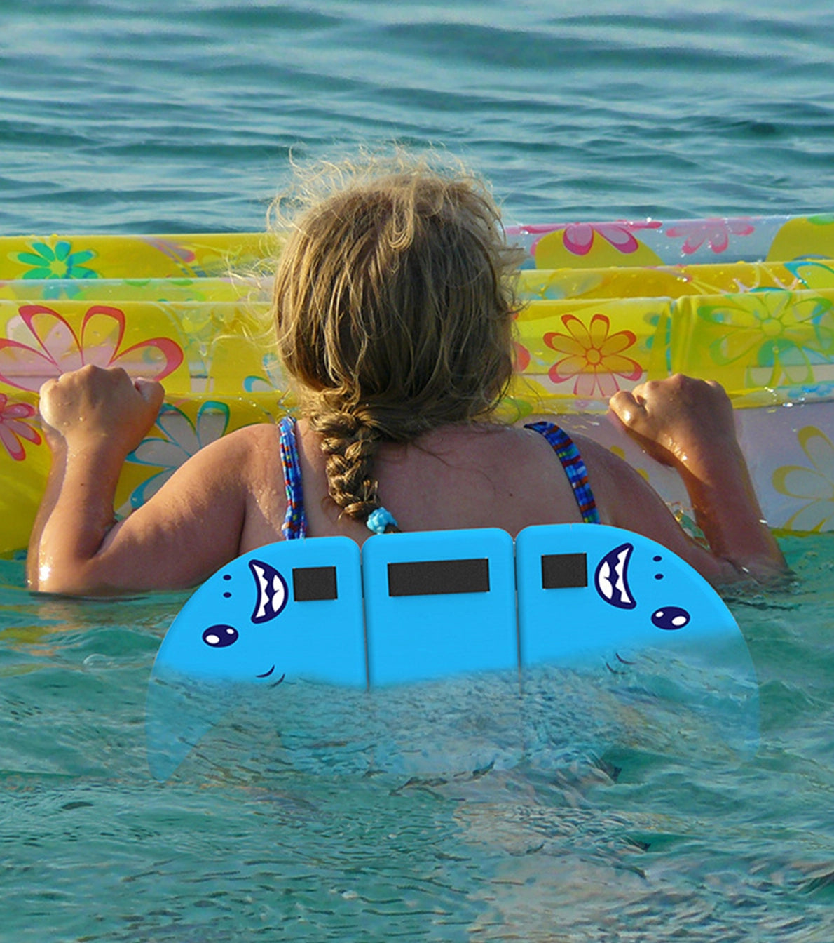 Children swimming training shark fin back floating board- set of 3