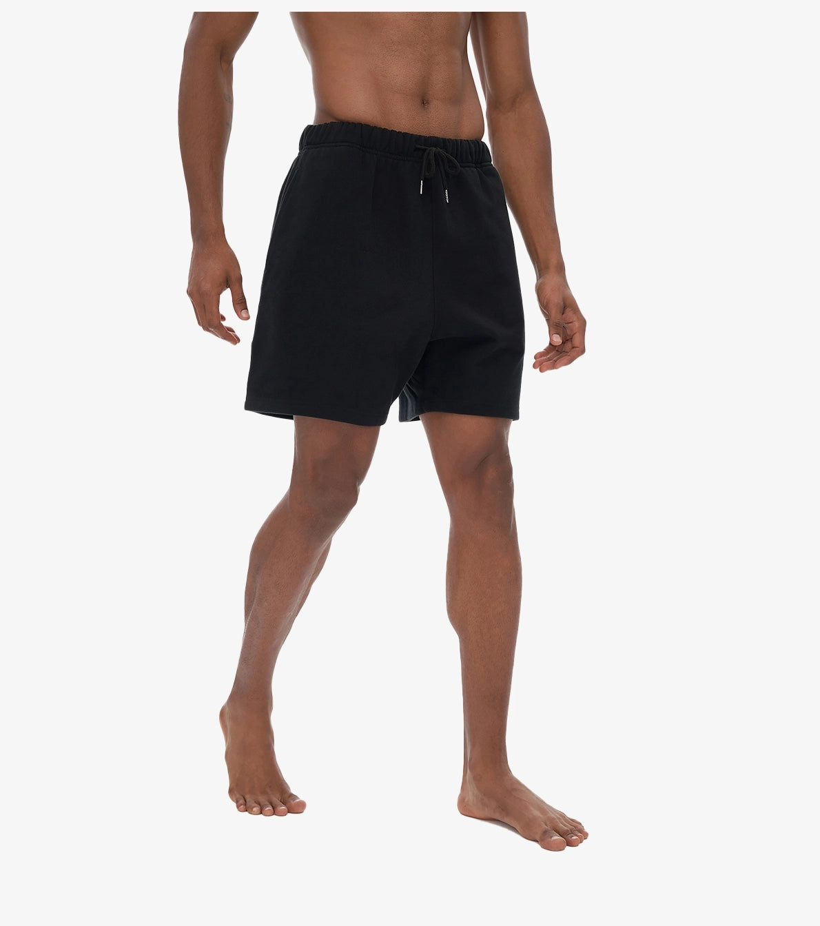 Men Streetwear Fleece Loose Fit Shorts