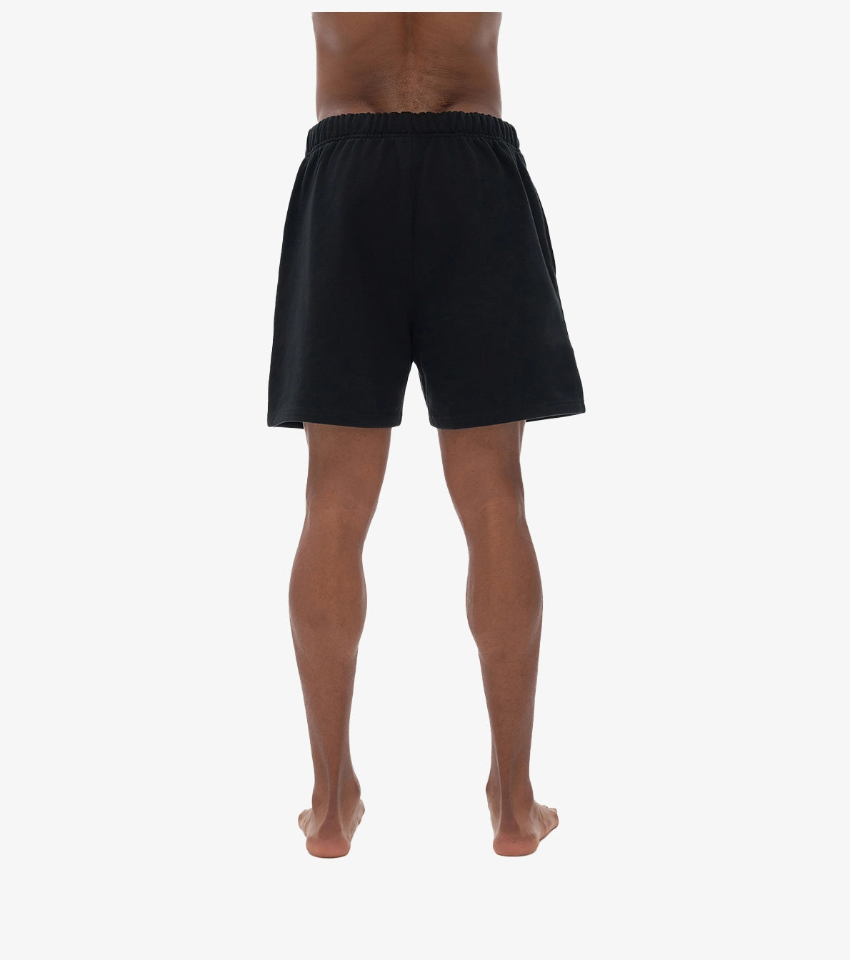 Men Streetwear Fleece Loose Fit Shorts