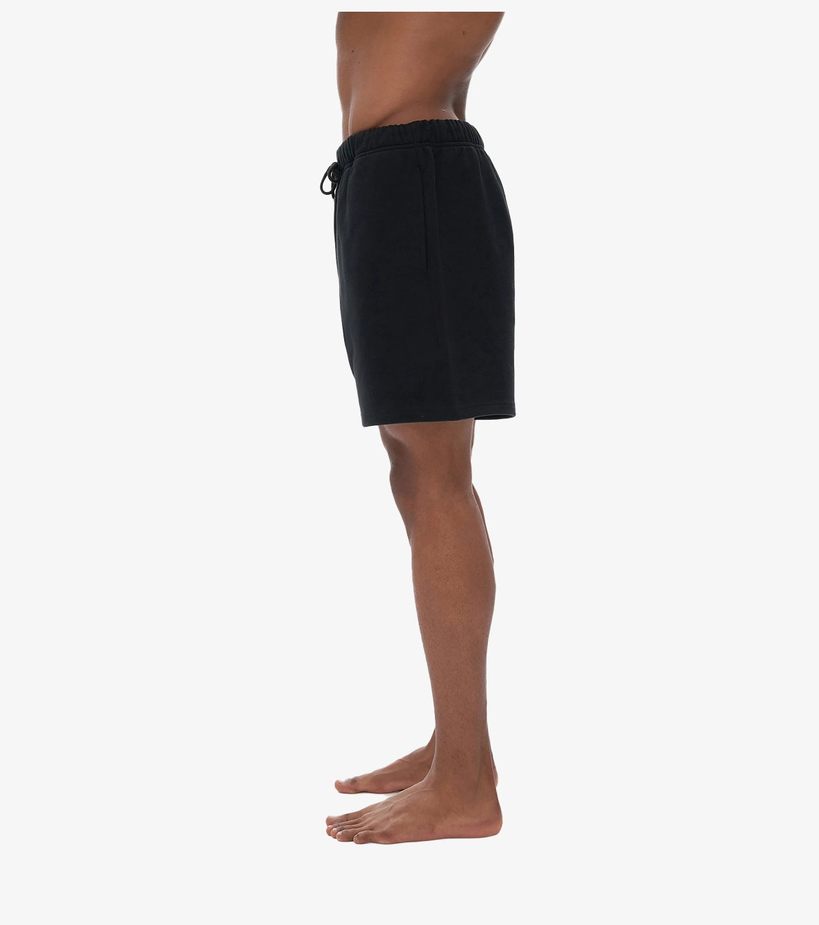 Men Streetwear Fleece Loose Fit Shorts