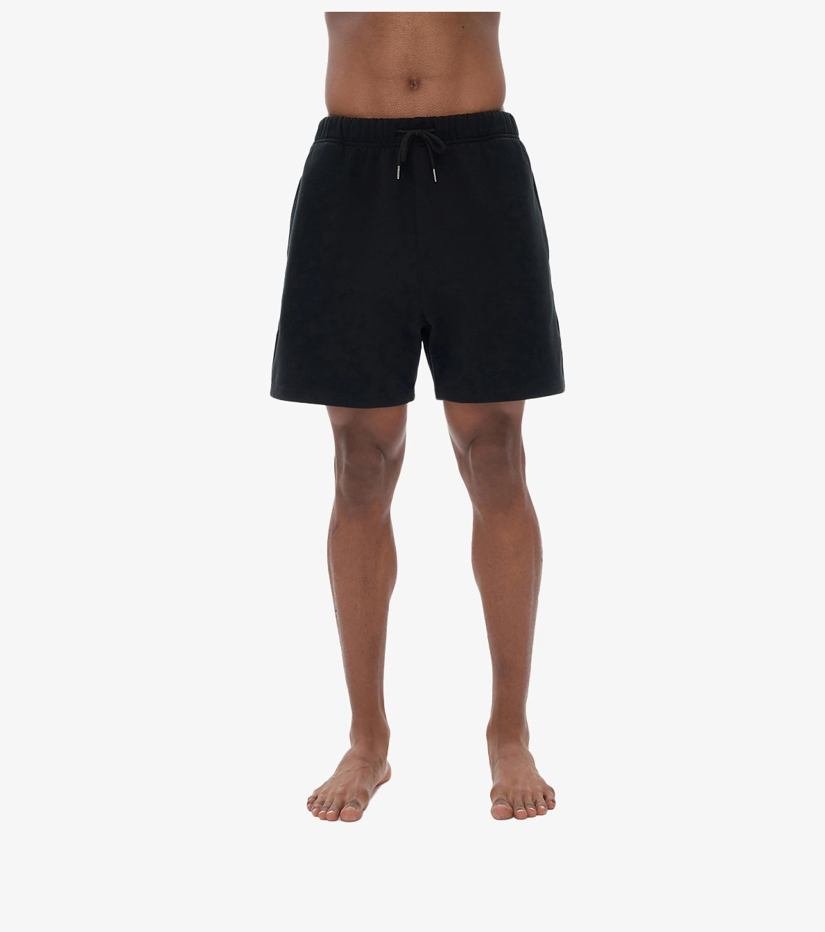 Men Streetwear Fleece Loose Fit Shorts