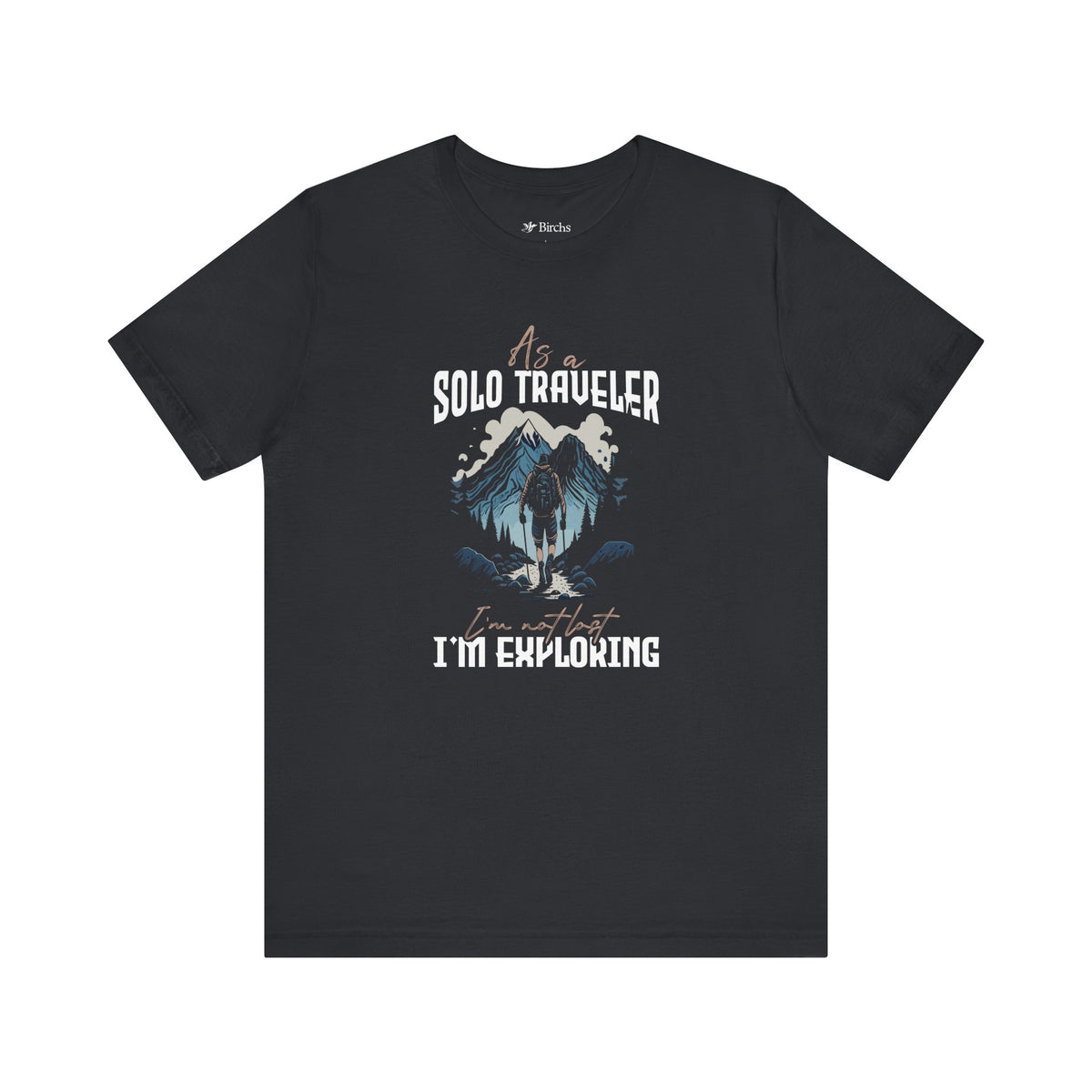 Solo Traveler T-Shirt - Adventure Awaits Tee for Explorers