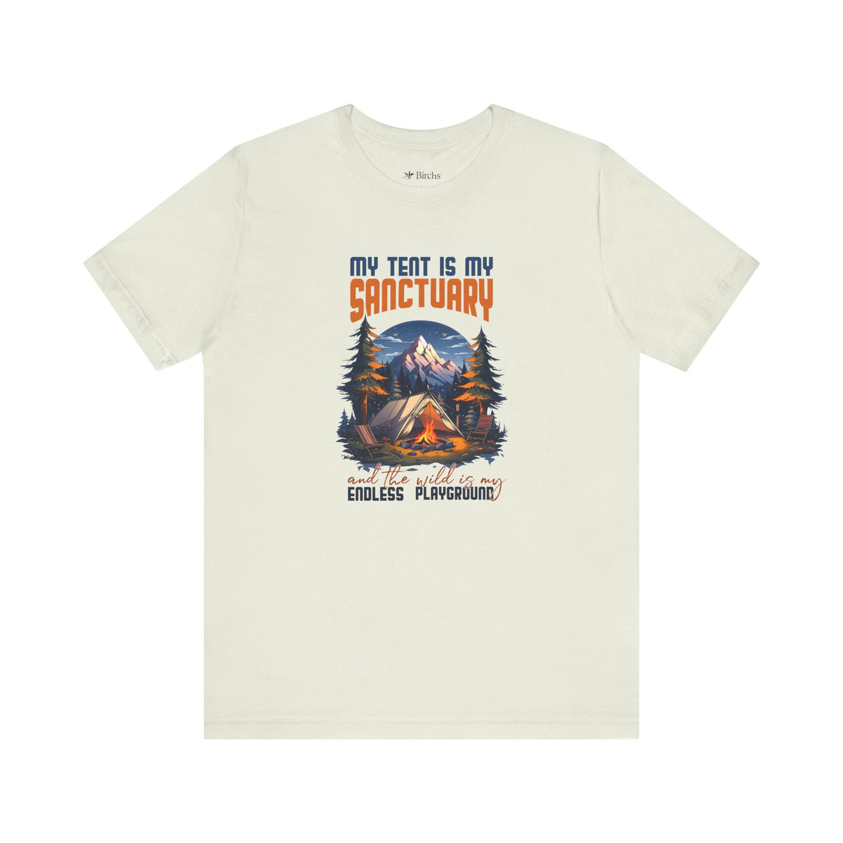 Adventure-Inspired Unisex Jersey Short Sleeve Tee - 'My Tent is My Sanctuary'