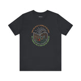 Adventure Awaits Unisex Short Sleeve Tee - Nature & Hiking Graphic T-Shirt