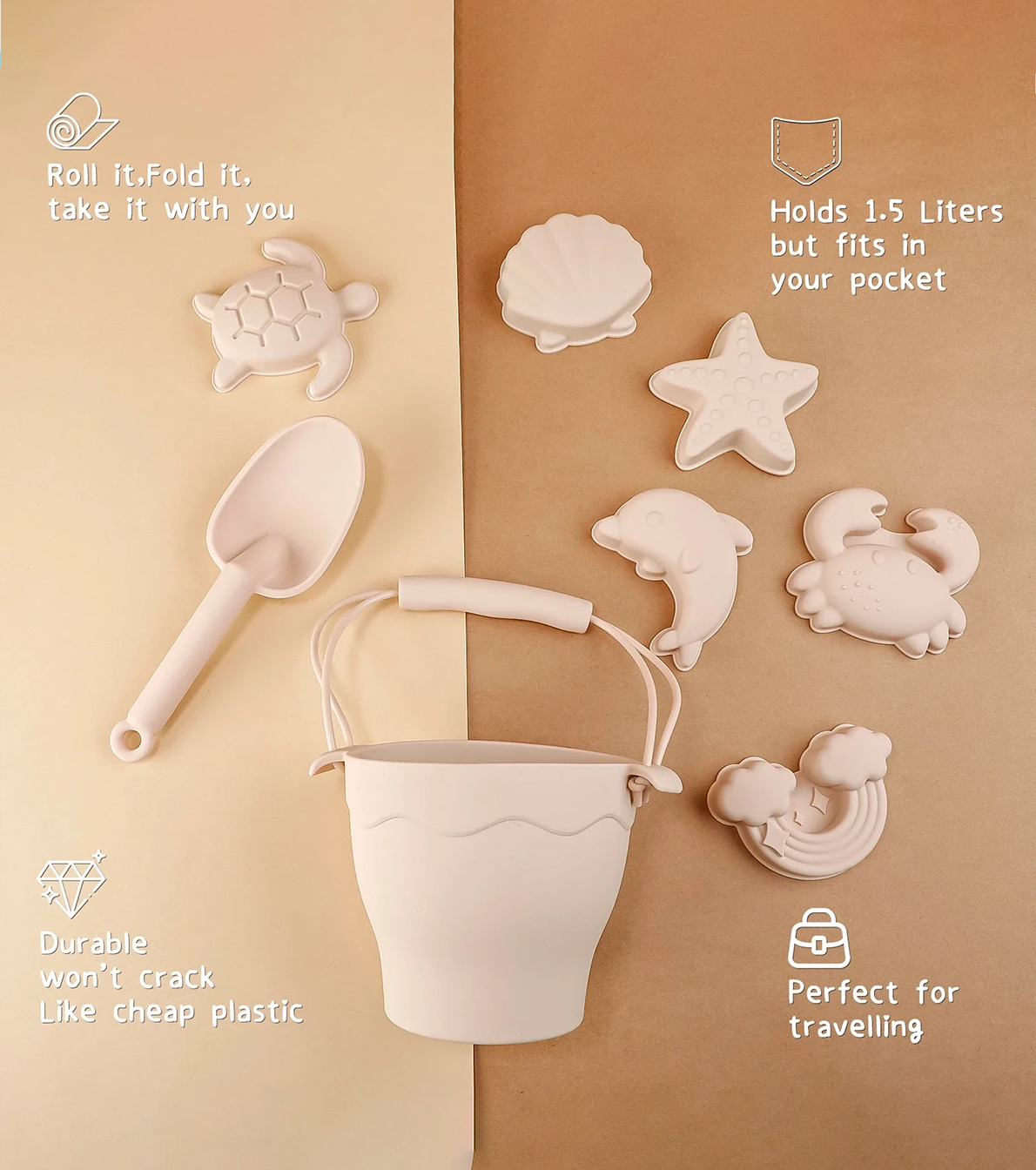 Eco-Friendly Beach Sand Toy Set (8-Piece)