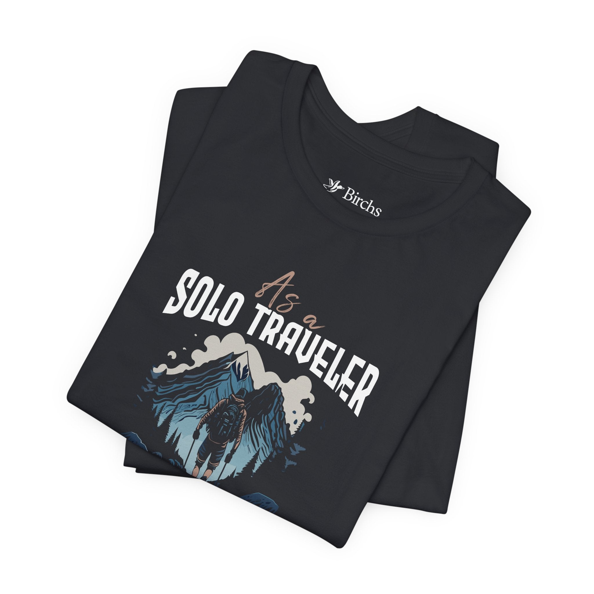 Solo Traveler T-Shirt - Adventure Awaits Tee for Explorers