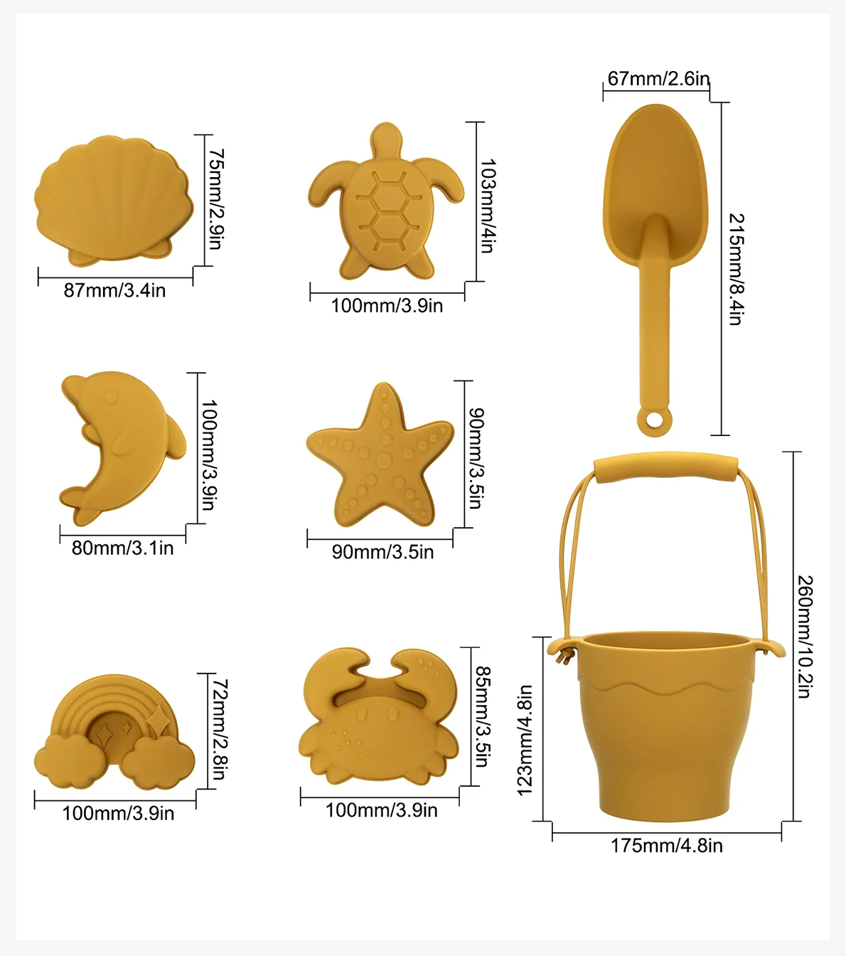 Eco-Friendly Beach Sand Toy Set (8-Piece)